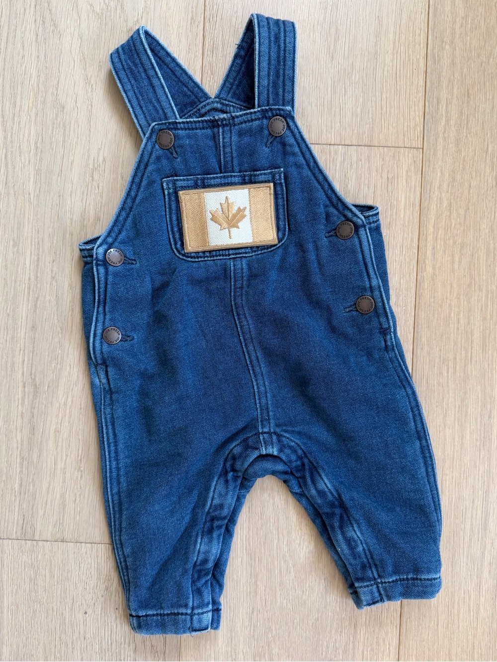 World Cup! Canada Baby Denim Overalls Size 3-6 Months